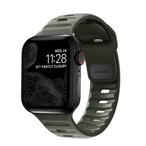 Nomad Sport apyrankė M/L, žalios spalvos - Apple Watch 49mm/46mm/45mm/44mm/42mm