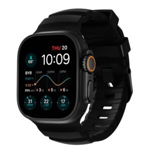 Nomad Rocky Point apyrankė, carbon juodos spalvos/juodos spalvos - Apple Watch 46mm/49mm - Image 3