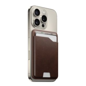 Nomad Leather Mag Wallet with Find My Tracking, rudos spalvos - Image 14