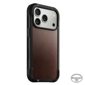 Nomad Modern Leather dėklas, rustic rudos spalvos (Horween) - Apple iPhone 17 Pro - Image 7