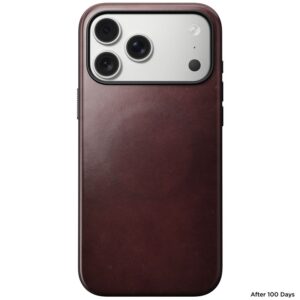Nomad Modern Leather dėklas, burgundy (Horween) - Apple iPhone 17 Pro Max - Image 2