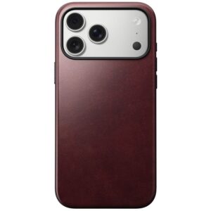 Nomad Modern Leather dėklas, burgundy (Horween) - Apple iPhone 17 Pro Max - Image 7