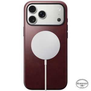Nomad Modern Leather dėklas, burgundy (Horween) - Apple iPhone 17 Pro Max - Image 8