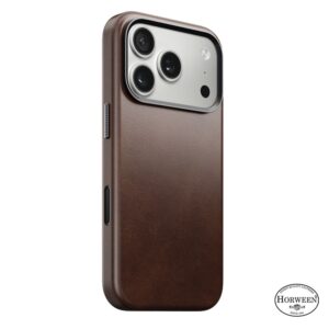 Nomad Traditional Leather dėklas, rustic rudos spalvos (Horween) - Apple iPhone 17 Pro - Image 12