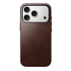 Nomad Traditional Leather dėklas, rustic rudos spalvos (Horween) - Apple iPhone 17 Pro - Image 18