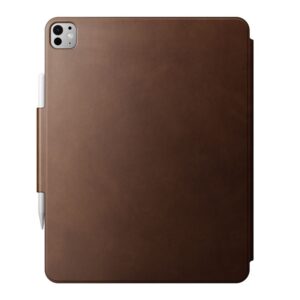 Nomad Leather dėklas, rudos spalvos Nomad leather - Apple iPad Pro 13" M4, M5