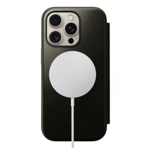 Nomad Leather dėklas, žalios spalvos chrome - Apple iPhone 16 Pro - Image 8