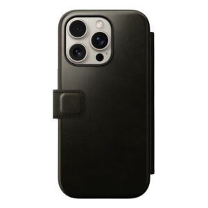 Nomad Leather dėklas, žalios spalvos chrome - Apple iPhone 16 Pro - Image 3