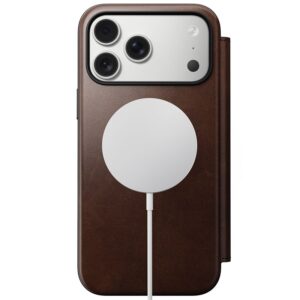 Nomad Modern Leather dėklas, rustic rudos spalvos (Horween) - Apple iPhone 17 Pro Max - Image 11