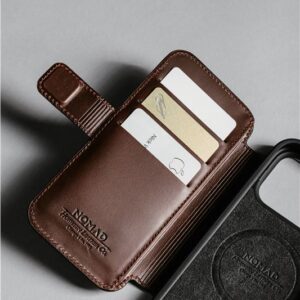 Nomad Modern Leather dėklas, rustic rudos spalvos (Horween) - Apple iPhone 17 Pro Max - Image 13