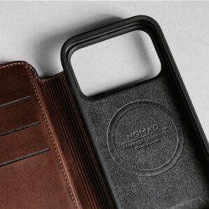 Nomad Modern Leather dėklas, rustic rudos spalvos (Horween) - Apple iPhone 17 Pro Max - Image 4