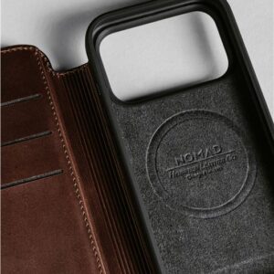 Nomad Modern Leather dėklas, rustic rudos spalvos (Horween) - Apple iPhone 17 Pro Max - Image 15