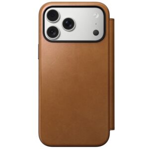 Nomad Modern Leather dėklas, english tan - Apple iPhone 17 Pro Max