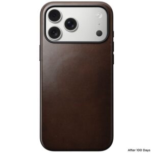 Nomad Modern Leather dėklas, rustic rudos spalvos (Horween) - Apple iPhone 17 Pro Max - Image 4