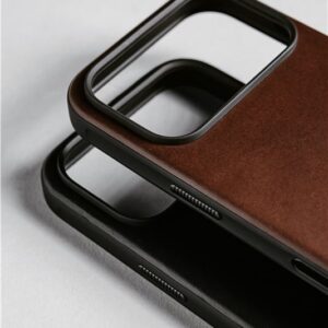 Nomad Modern Leather dėklas, rustic rudos spalvos (Horween) - Apple iPhone 17 Pro Max - Image 14