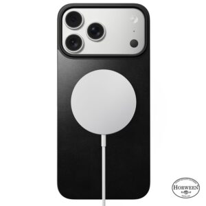 Nomad Magnetic Leather Back, juodos spalvos (Horween), Magsafe - Apple iPhone 17 Pro Max - Image 9