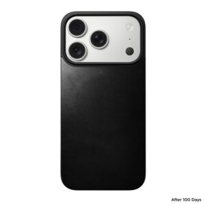 Nomad Magnetic Leather Back, juodos spalvos (Horween), Magsafe - Apple iPhone 17 Pro - Image 8