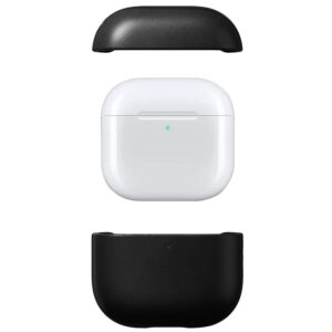 Nomad Modern Leather dėklas, juodos spalvos - Apple AirPods 4 - Image 3