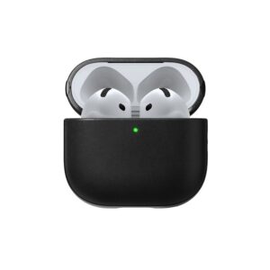 Nomad Modern Leather dėklas, juodos spalvos - Apple AirPods 4