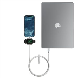 Nomad Universal kabelis skirtas Apple Watch, 1,5m, baltos spalvos - Image 3