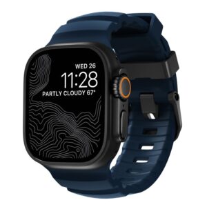 Nomad Rocky Point apyrankė, juodos spalvos/atlantic - Apple Watch 49/45/44/42mm