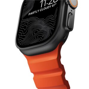 Nomad Rocky Point apyrankė, juodos spalvos/magma - Apple Watch 49/45/44/42mm - Image 8