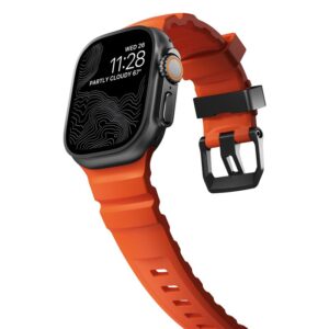 Nomad Rocky Point apyrankė, juodos spalvos/magma - Apple Watch 49/45/44/42mm - Image 11