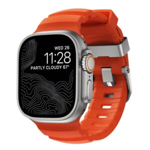 Nomad Rocky Point apyrankė, natural/magma - Apple Watch 49/45/44/42mm