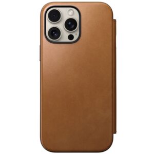Nomad Leather dėklas, english Tan-C - Apple iPhone 16 Pro Max