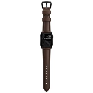 Nomad Traditional apyrankė, juodos spalvos hardware/rustic rudos spalvos - Apple Watch Ultra 2/1 (49mm) 9/8/7 (45mm)/6/SE/5/4 (44m - Image 12