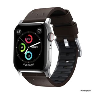 Nomad Active apyrankė Pro rudos spalvos, sidabro spalvos - Apple Watch 49mm/46mm/45mm/44mm/42mm - Image 11