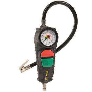 STANLEY PISTOLETINIS MANOMETRAS SKERSMUO 50mm GUMINĖ ŽARNA ILGIS 40cm