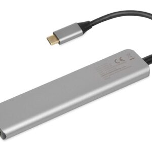 iBox IUH3SL4K sąsajos šakotuvas C tipo USB 5000 Mbit/ai Sidabras - Image 2