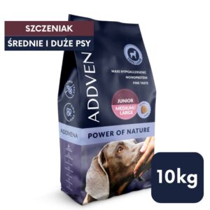 ADDVENA Power of Nature Junior Medium/Large Lamb - sausas maistas šunims - 10kg