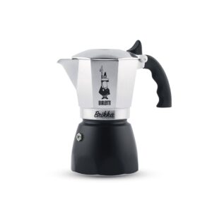 Bialetti Brikka Mokos gaminimo indas 0,1 L Juoda, Nerūdijančiojo plieno