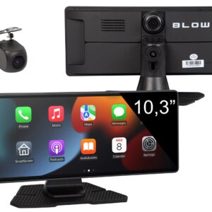 Belaidė „CarPlay 5.0 BLOW“ multimedijos stotelė su vaizdo įrašymo įrenginiu ir galinio vaizdo kamera - Image 3