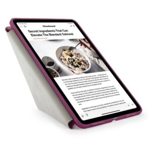 Pipetto Origami No1 Original dėklas, burgundy - Apple iPad (A16) / Apple iPad (2022) - Image 10