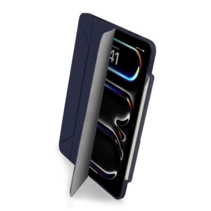 Pipetto Origami No3 Pencil dėklas, tamsiai mėlynos spalvos - Apple iPad Pro 13 (2024,2025)