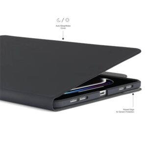 Pipetto Origami No5 Rotating dėklas, juodos spalvos - Apple iPad Pro 11 (2024,2025) - Image 14