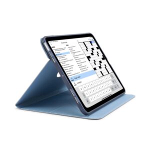 Pipetto Origami No6 Stand dėklas, tamsiai mėlynos spalvos - Apple iPad 10.9" (2022) - Image 10