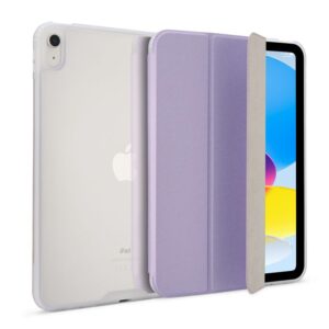 Pipetto Origami No7 Tri-dėklas, metallic violetinės spalvos - Apple iPad (A16) / Apple iPad (2022)