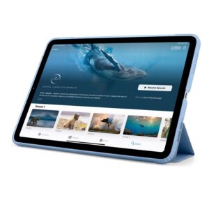 Pipetto Origami No7 Tri-dėklas, žydros spalvos - Apple iPad (A16) / Apple iPad (2022) - Image 15