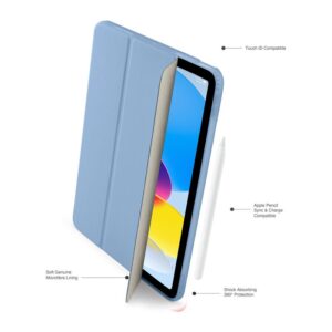 Pipetto Origami No7 Tri-dėklas, žydros spalvos - Apple iPad (A16) / Apple iPad (2022) - Image 16