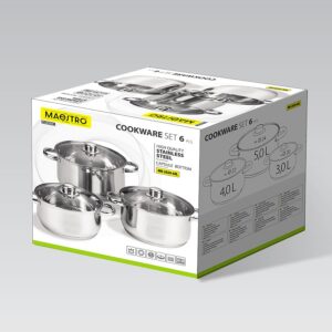 Maestro MR-2020-6XL Puodų rinkinys iš 6 elementų - Image 3