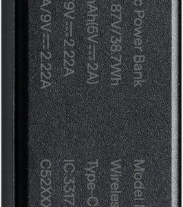 Pitaka Power Bank Qi2, 10 000 mAh, Black/Grey - Image 6