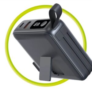 Mobile Origin PowerBank & Kelioninis įkroviklis, Lightning/USB-C kabelis, MagSafe Apple Watch/Apple iPhone Compatible, juodos spalvos - Image 5