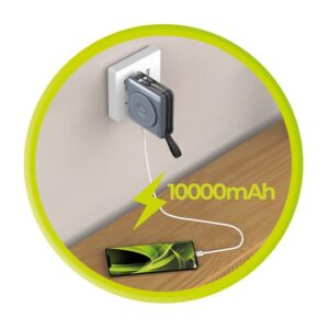 Mobile Origin PowerBank & Kelioninis įkroviklis, Lightning/USB-C kabelis, MagSafe/Apple Watch/Apple iPhone Compatible, pilkos spalvos - Image 3