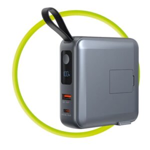 Mobile Origin PowerBank & Kelioninis įkroviklis, Lightning/USB-C kabelis, MagSafe/Apple Watch/Apple iPhone Compatible, pilkos spalvos - Image 5