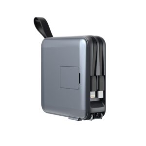 Mobile Origin PowerBank & Kelioninis įkroviklis, Lightning/USB-C kabelis, MagSafe/Apple Watch/Apple iPhone Compatible, pilkos spalvos - Image 9