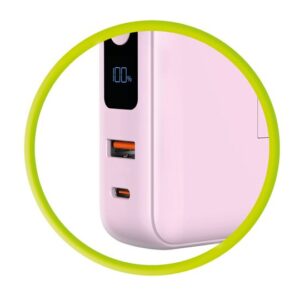 Mobile Origin PowerBank & Kelioninis įkroviklis, Lightning/USB-C kabelis, MagSafe/Apple Watch/Apple iPhone Compatible, rožinės spalvos - Image 11